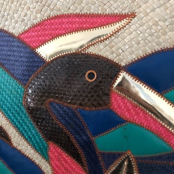 Vintage Tropical Bird Shoulder Bag - Picture 2 of 9
